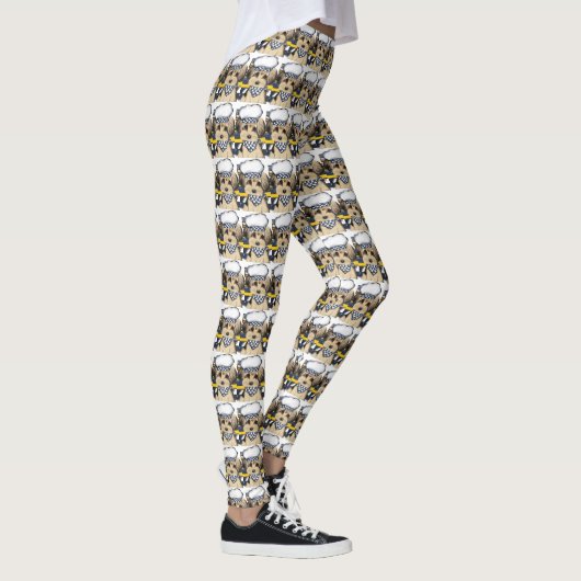 YORKIE POO CHEF LEGGINGS (Rechts)