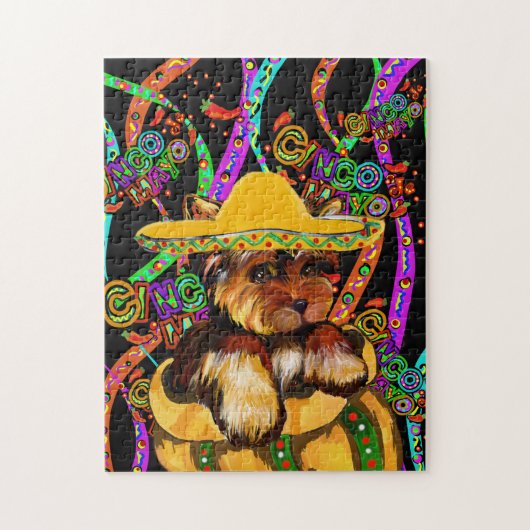 YORKIE POO - CINCO DE MAYO LEGPUZZEL (Verticaal)
