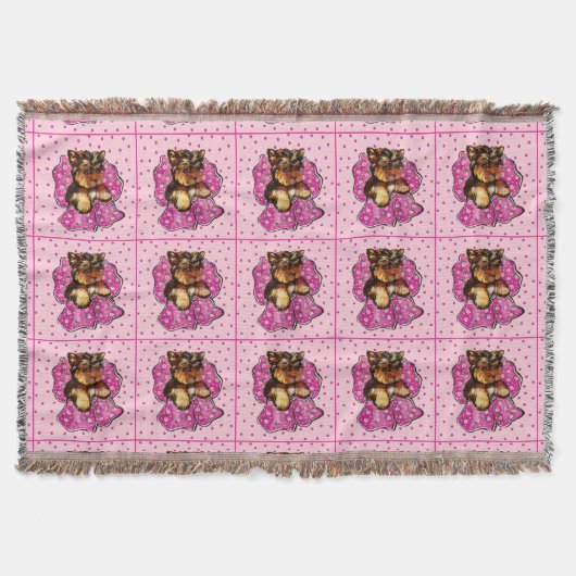 Yorkie Poo Deken (Voorkant)