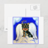 Yorkie Poo Engel Briefkaart (Voorkant / Achterkant)
