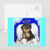 Yorkie Poo Engel Briefkaart (Voorkant / Achterkant)