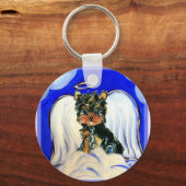 Yorkie Poo Engel Sleutelhanger (Voorkant)