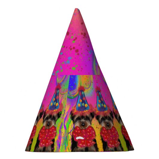 Yorkie Poo Feesthoedjes (Rechts)