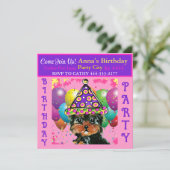 Yorkie Poo Feestje  Kaart (Staand voorkant)