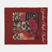 YORKIE POO FLEECE DEKEN (Voorkant (Horizontaal))