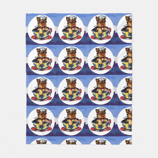 Yorkie Poo Fleece Deken (Voorkant)