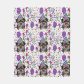 Yorkie Poo Fleece Deken (Voorkant)