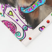 Yorkie Poo Fleece Deken (Hoek)
