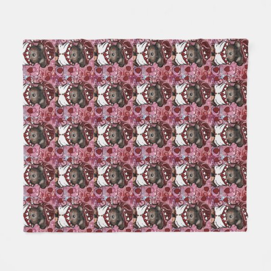 Yorkie Poo Fleece Deken (Voorkant (Horizontaal))