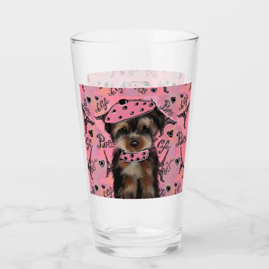 YORKIE POO GLAS (Voorkant)