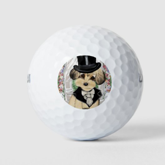 YORKIE POO GOLFBALLEN (Voorkant)