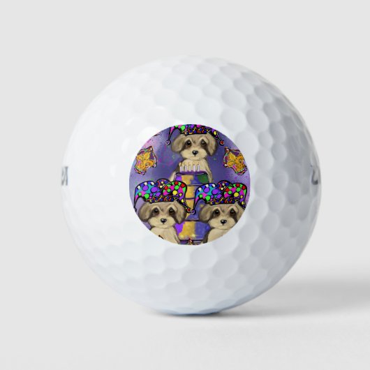 Yorkie Poo Golfballen (Voorkant)