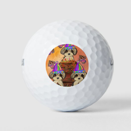 Yorkie Poo Golfballen (Voorkant)