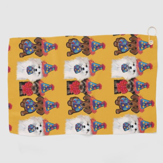 Yorkie Poo Golfhanddoek (Horizontaal)