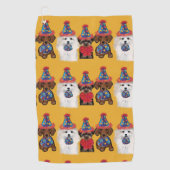 Yorkie Poo Golfhanddoek (Voorkant)