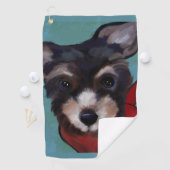 Yorkie Poo Golfhanddoek (Insitu)