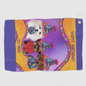 Yorkie Poo  Golfhanddoek (Horizontaal)