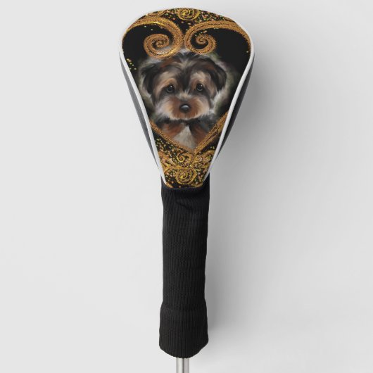 Yorkie Poo Golfheadcover (Voorkant)