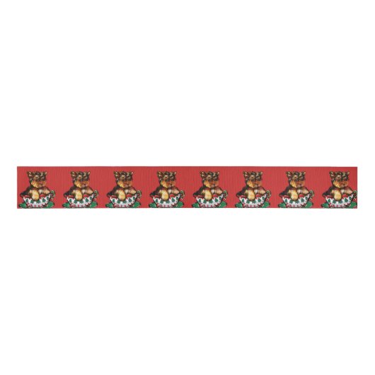 Yorkie Poo Grosgrain Lint (Voorkant)