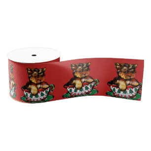 Yorkie Poo Grosgrain Lint