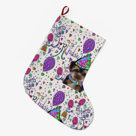 Yorkie Poo Grote Kerstsok