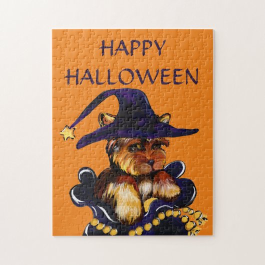 YORKIE POO - HALLOWEEN LEGPUZZEL (Verticaal)