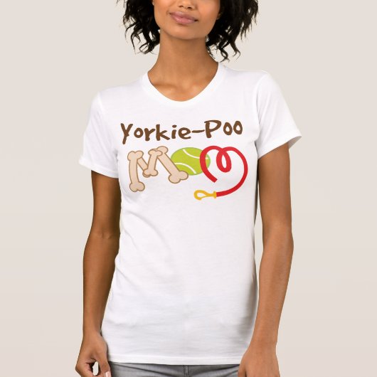 Yorkie-Poo Hondenras Mam Gift T-shirt (Voorkant)