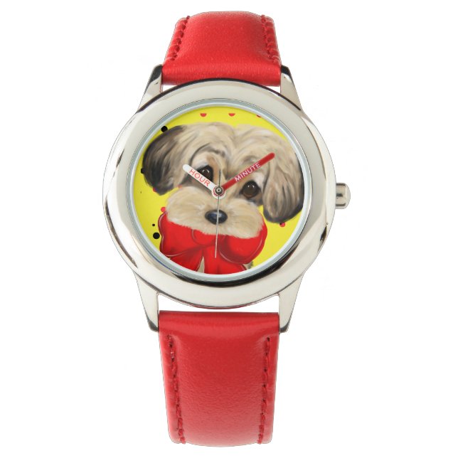 YORKIE POO HORLOGE (Voorkant)