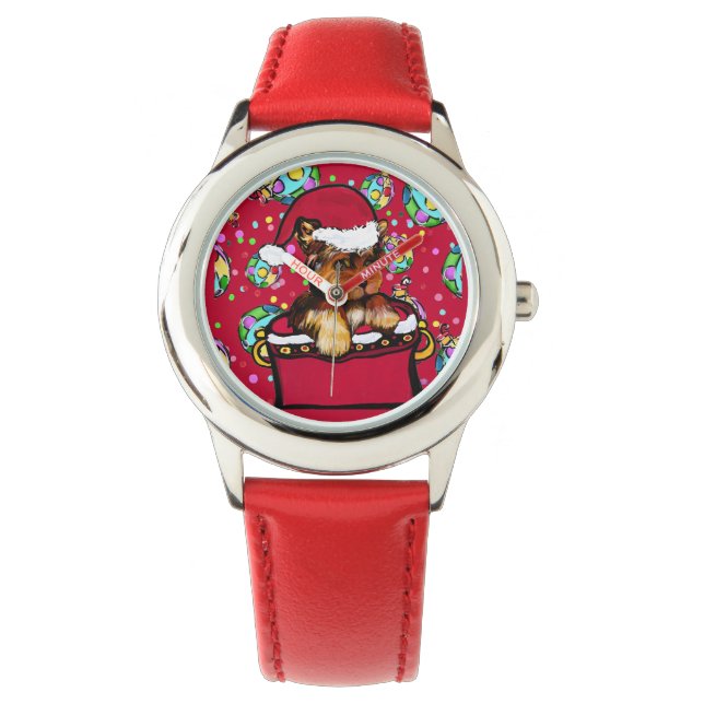 Yorkie Poo Horloge (Voorkant)