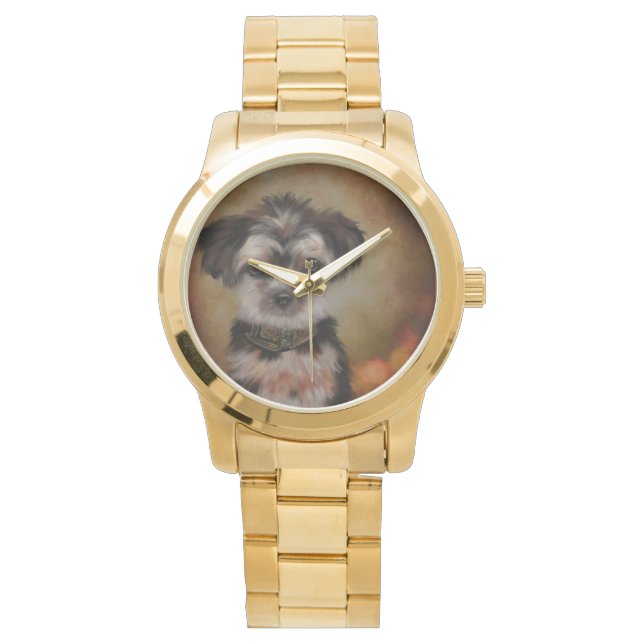 Yorkie Poo Horloge (Voorkant)