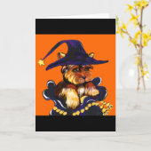 YORKIE POO KAART (Gele Bloem)