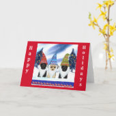 Yorkie Poo Kaart (Gele Bloem)