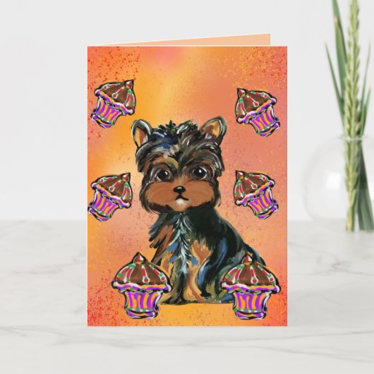 Yorkie Poo Kaart (Voorkant)