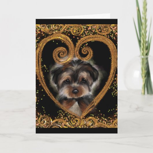 Yorkie Poo Kaart (Voorkant)