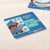 Yorkie Poo Kartonnen Onderzetters (Schuin)