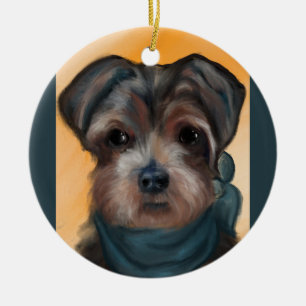 YORKIE POO KERAMISCH ORNAMENT
