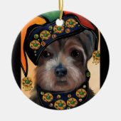 YORKIE POO KERAMISCH ORNAMENT (Voorkant)