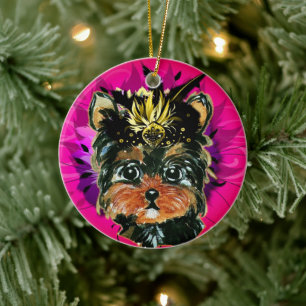 YORKIE POO KERAMISCH ORNAMENT