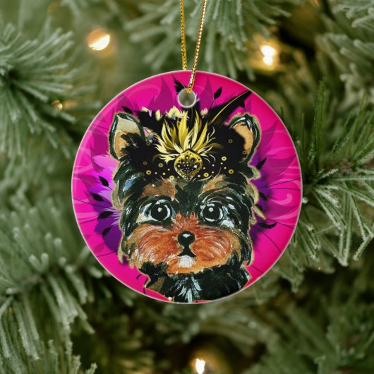 YORKIE POO KERAMISCH ORNAMENT (Boom)