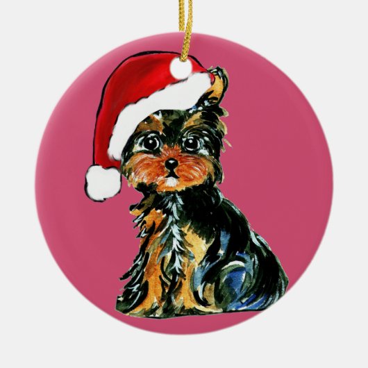 YORKIE POO KERAMISCH ORNAMENT (Voorkant)