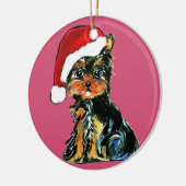 YORKIE POO KERAMISCH ORNAMENT (Links)