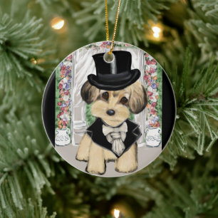 YORKIE POO KERAMISCH ORNAMENT