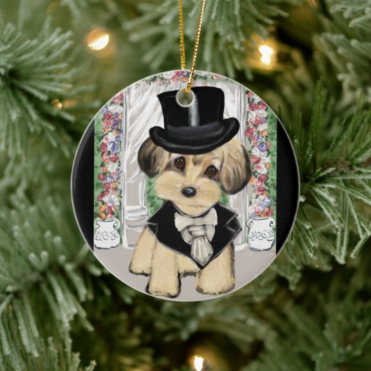 YORKIE POO KERAMISCH ORNAMENT (Boom)