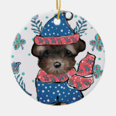 Yorkie Poo Keramisch Ornament (Voorkant)