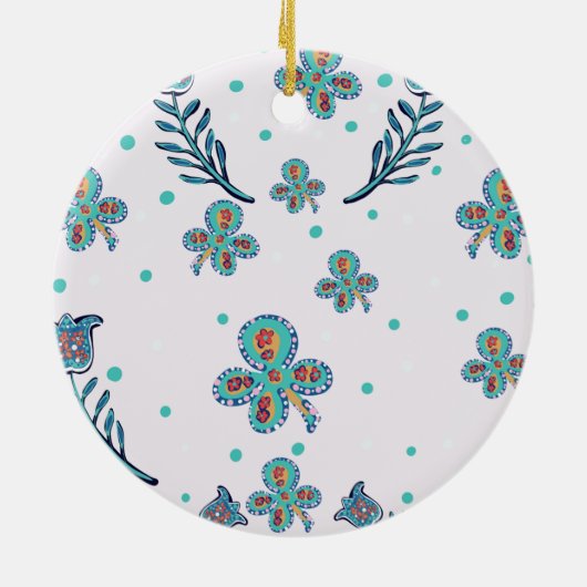 Yorkie Poo Keramisch Ornament (Achterkant)