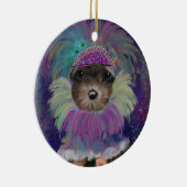 Yorkie Poo Keramisch Ornament (Rechts)