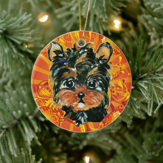 YORKIE POO KERAMISCH ORNAMENT (Boom)