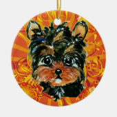 YORKIE POO KERAMISCH ORNAMENT (Voorkant)