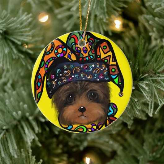 YORKIE POO KERAMISCH ORNAMENT (Boom)