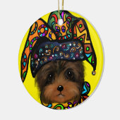 YORKIE POO KERAMISCH ORNAMENT (Links)